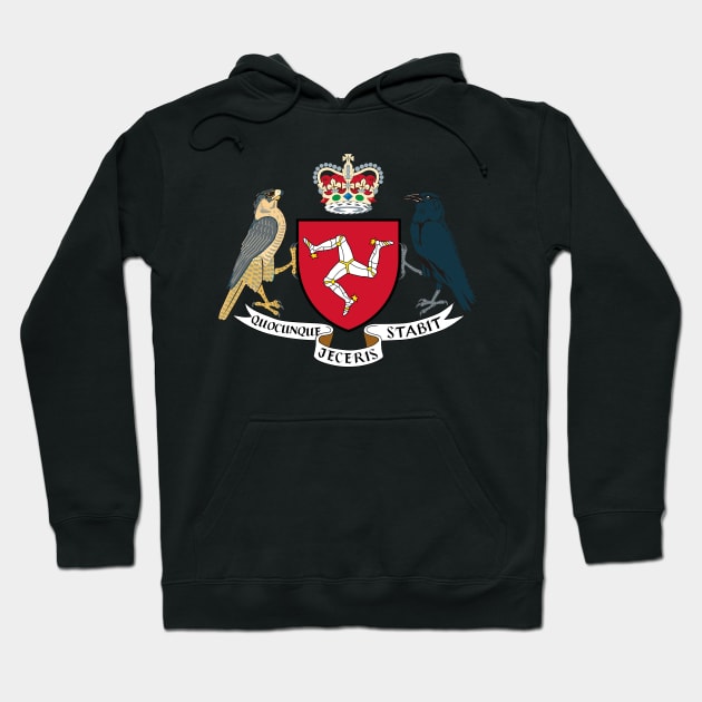 Coat of arms of the Isle of Man Hoodie by Flags of the World